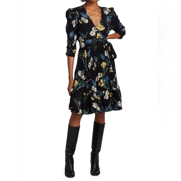 byTiMo Floral Bubble Wrap Dress - Picture 1 of 16